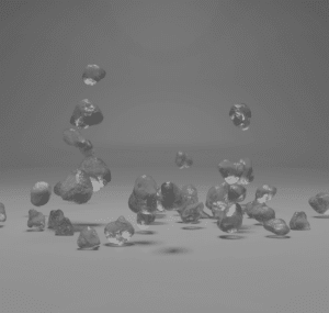 Matière visqueuse en forme de goutte qui tombe